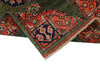 3x4 Green and Red Turkish Tribal Rug