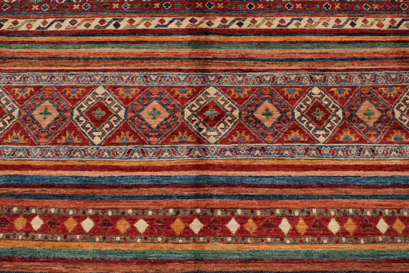 8x10 Multicolor Tribal Rug