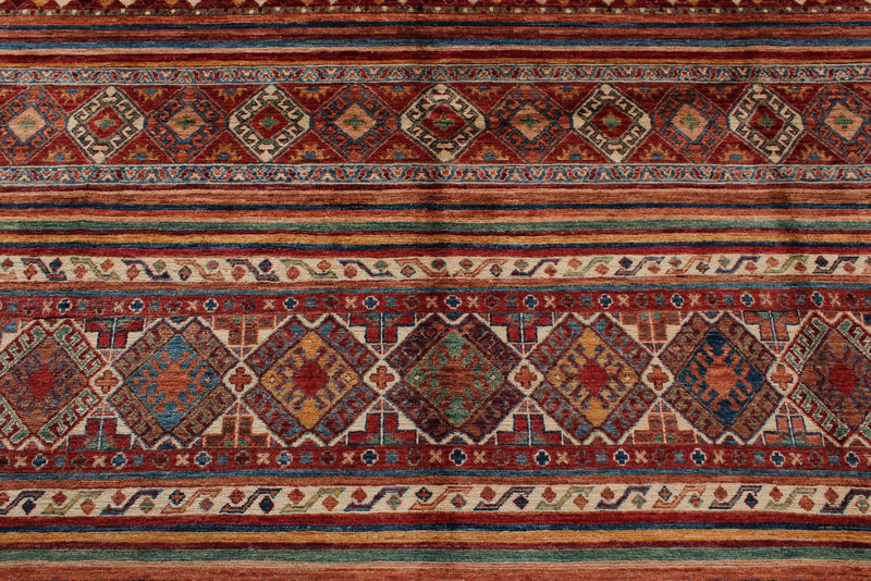 8x10 Multicolor Tribal Rug