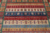 8x10 Multicolor and Red Tribal Rug