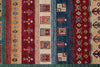 8x10 Multicolor and Red Tribal Rug