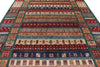 8x10 Multicolor and Red Tribal Rug