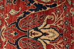 4x6 Red and Multicolor Anatolian Traditional Rug