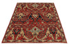 4x6 Red and Multicolor Anatolian Traditional Rug