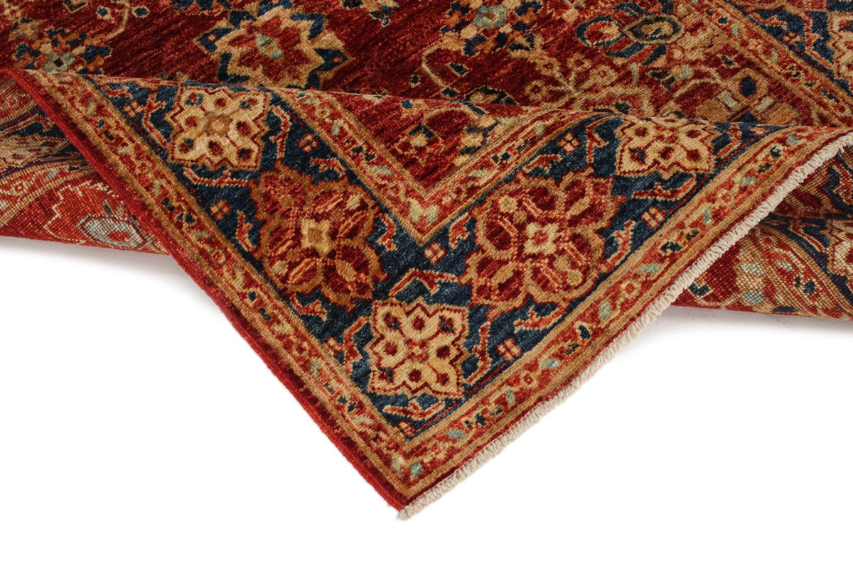 4x6 Red and Navy Anatolian Traditional Rug
