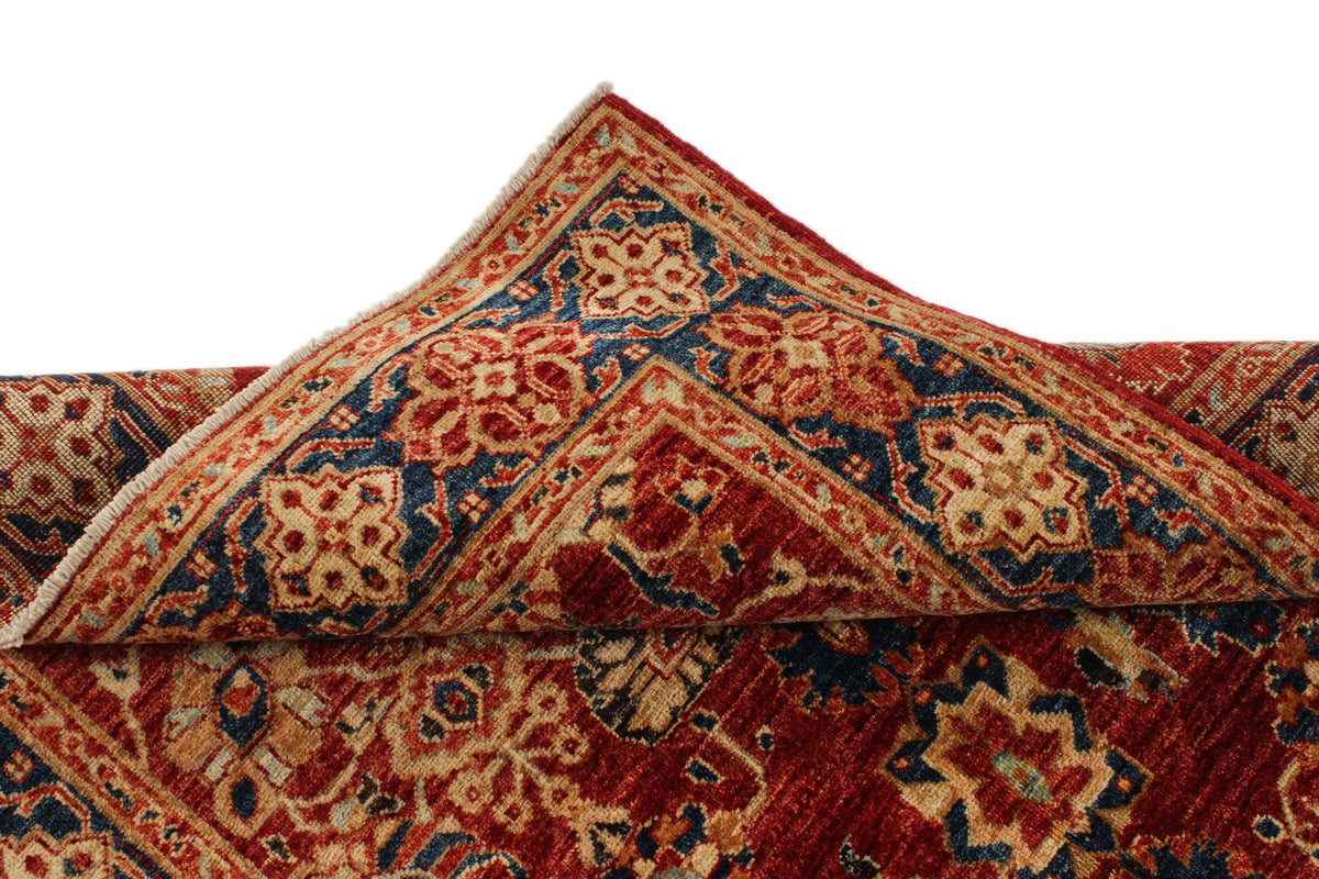 4x6 Red and Navy Anatolian Traditional Rug