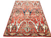 4x6 Red and Multicolor Anatolian Traditional Rug