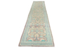 3x15 Purple and Blue Turkish Oushak Runner