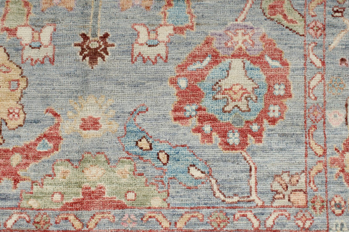 5x7 Gray and Multicolor Oushak Rug