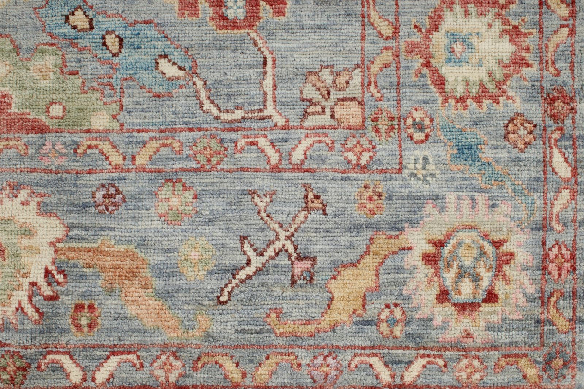 5x7 Gray and Multicolor Oushak Rug