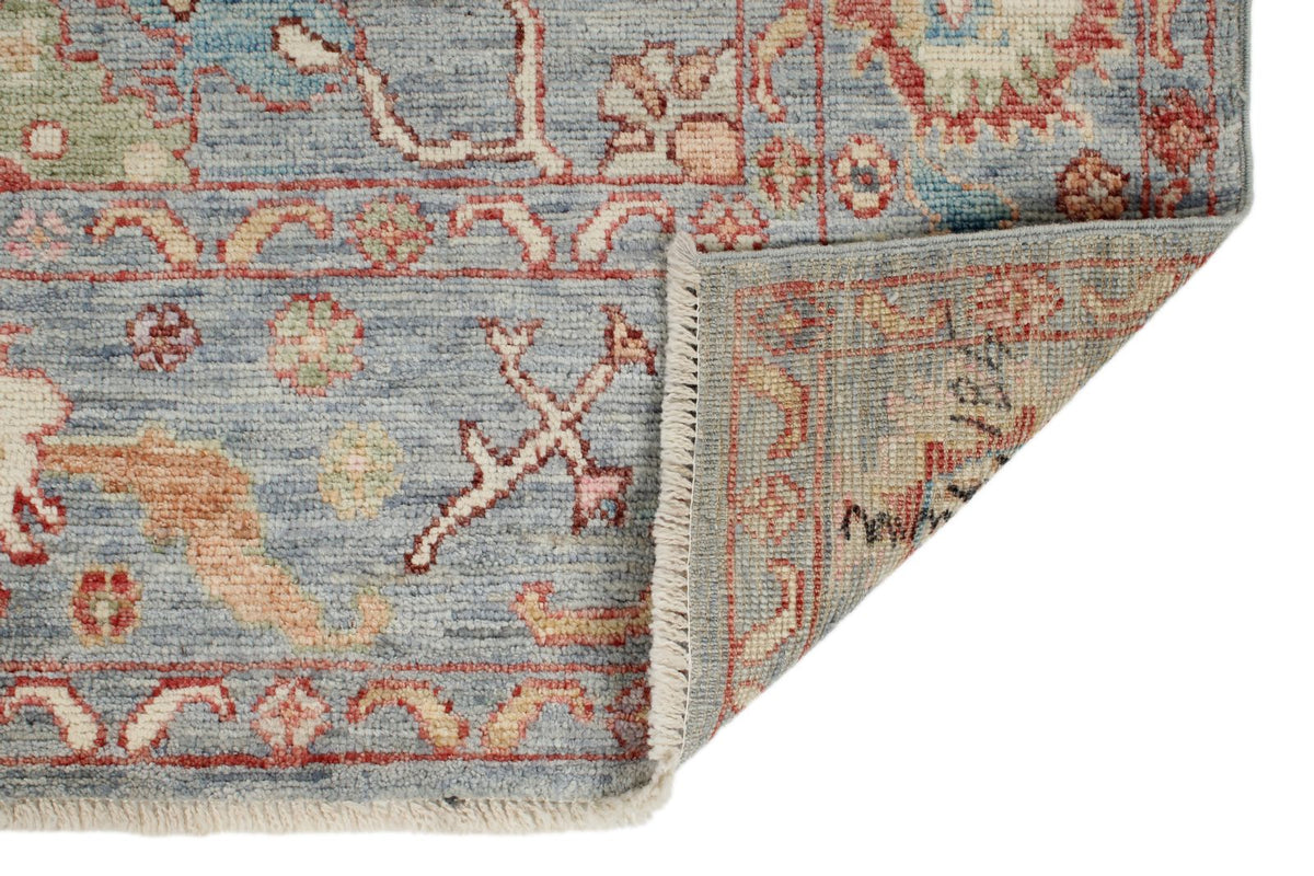 5x7 Gray and Multicolor Oushak Rug