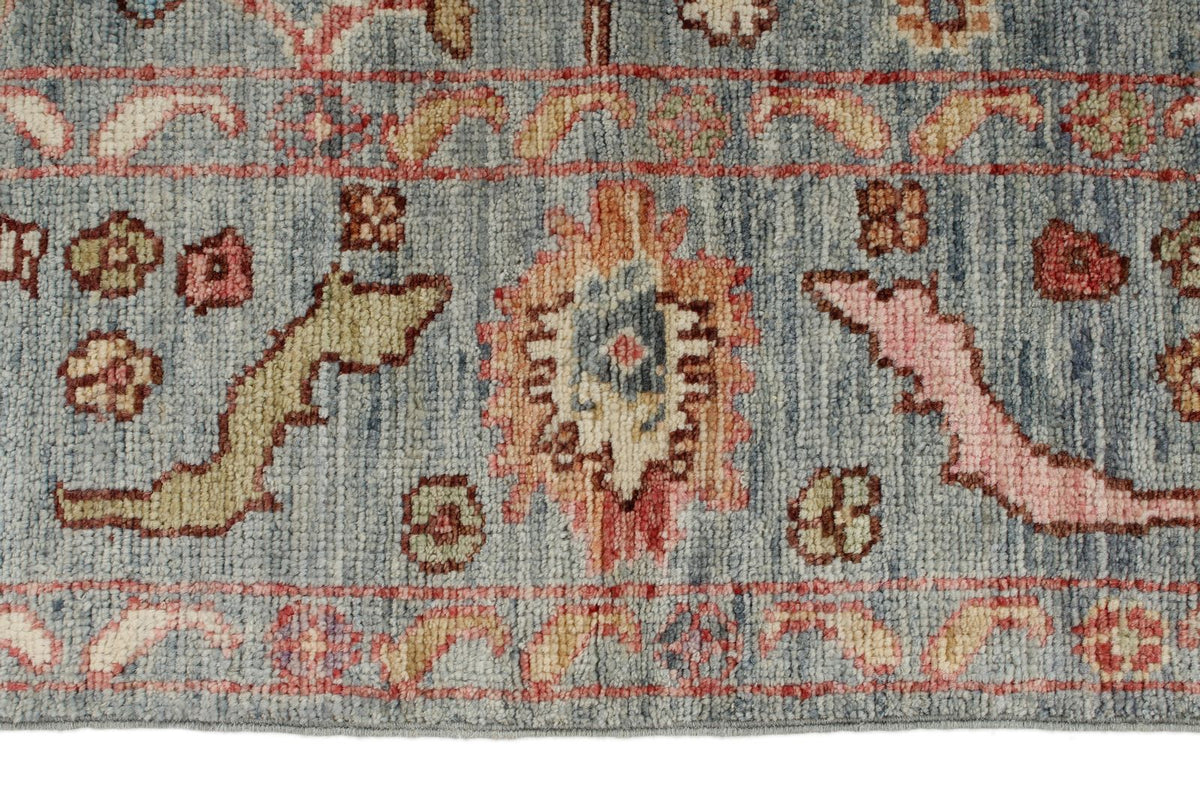 5x7 Gray and Multicolor Oushak Rug