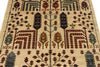 4x6 Ivory and Multıcolor Anatolian Traditional Rug