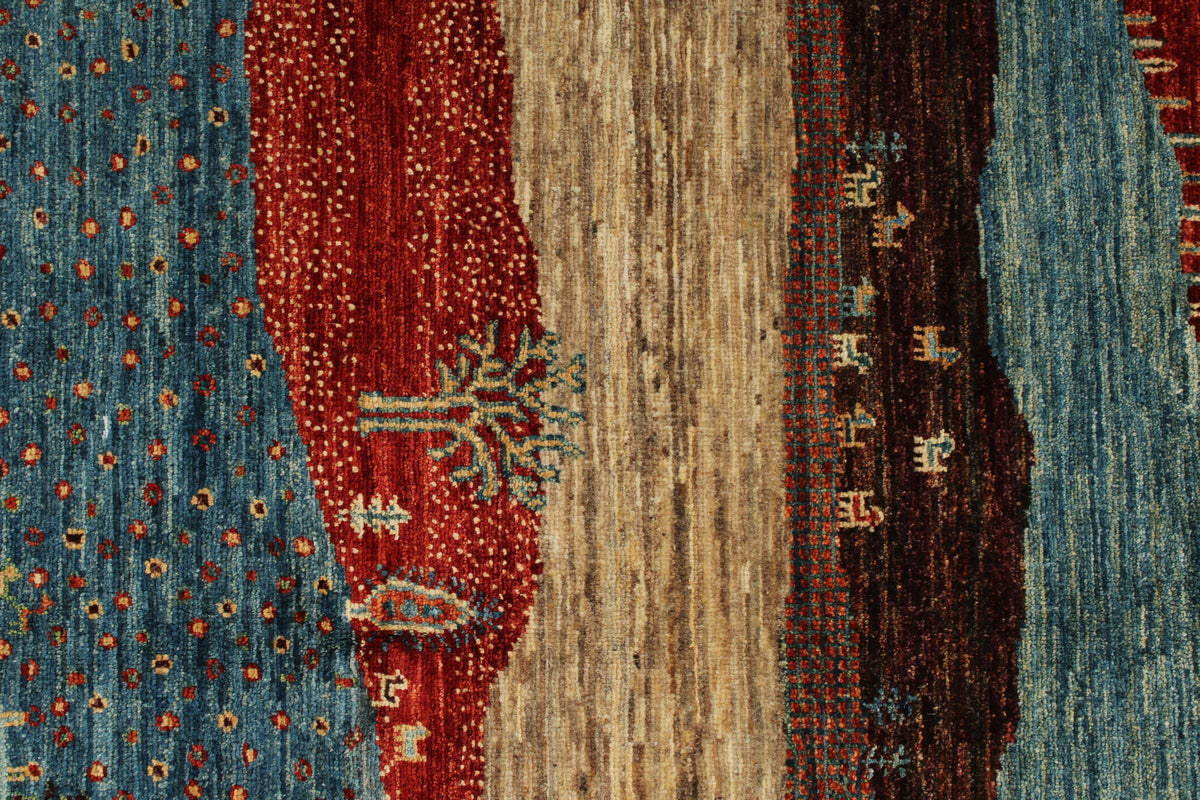 4x6 Multicolor Anatolian Tribal Rug