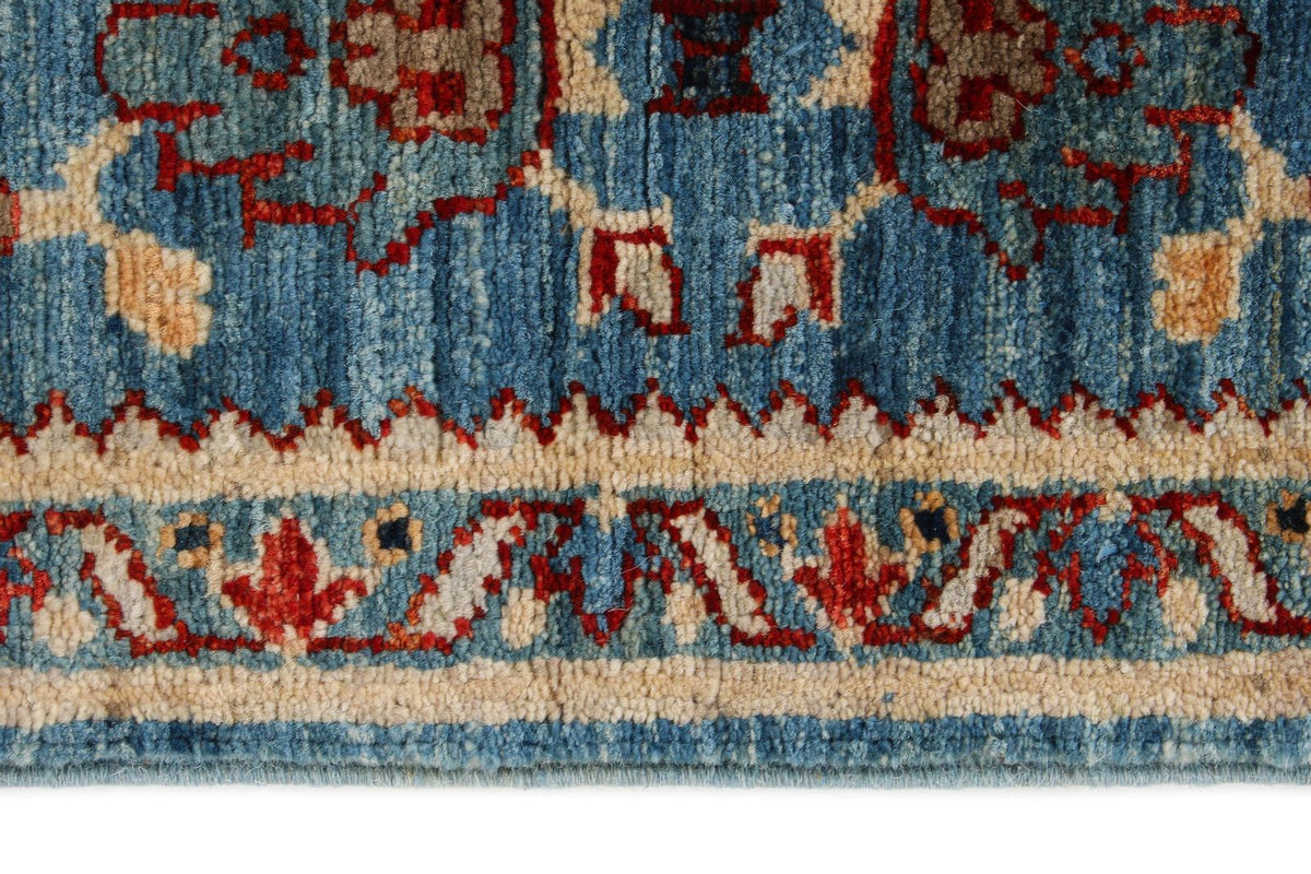 4x6 Blue and Multicolor Anatolian Traditional Rug