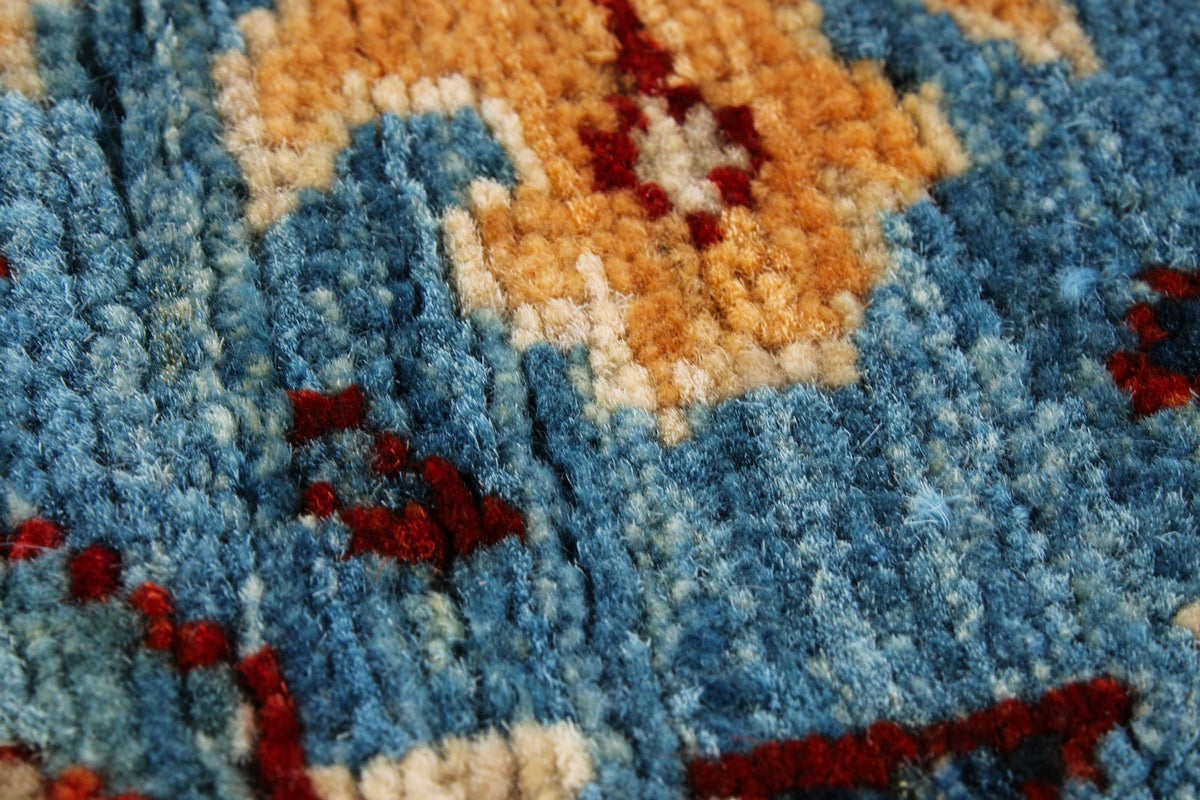 4x6 Blue and Multicolor Anatolian Traditional Rug