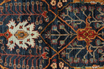 4x6 Navy and Multicolor Traditional Rug