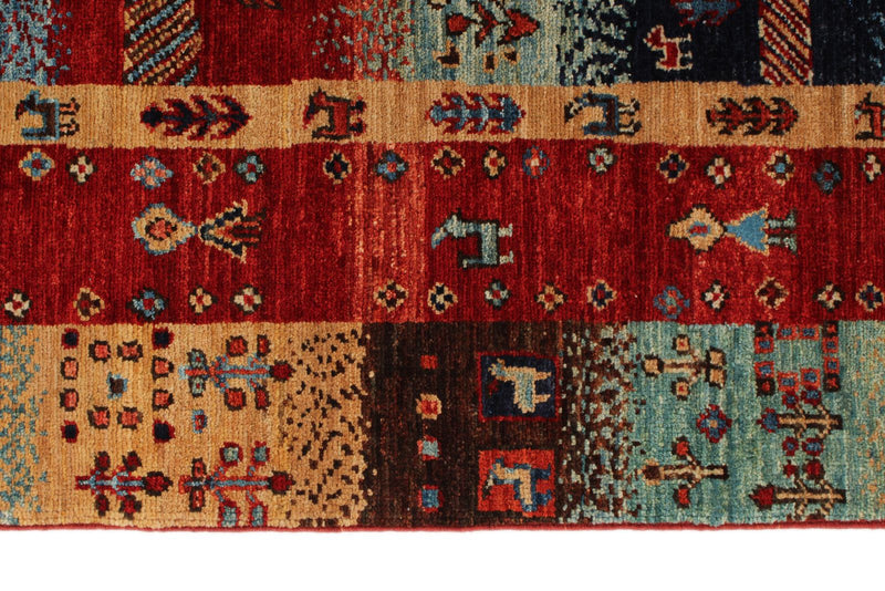 4x6 Multicolor Anatolian Tribal Rug