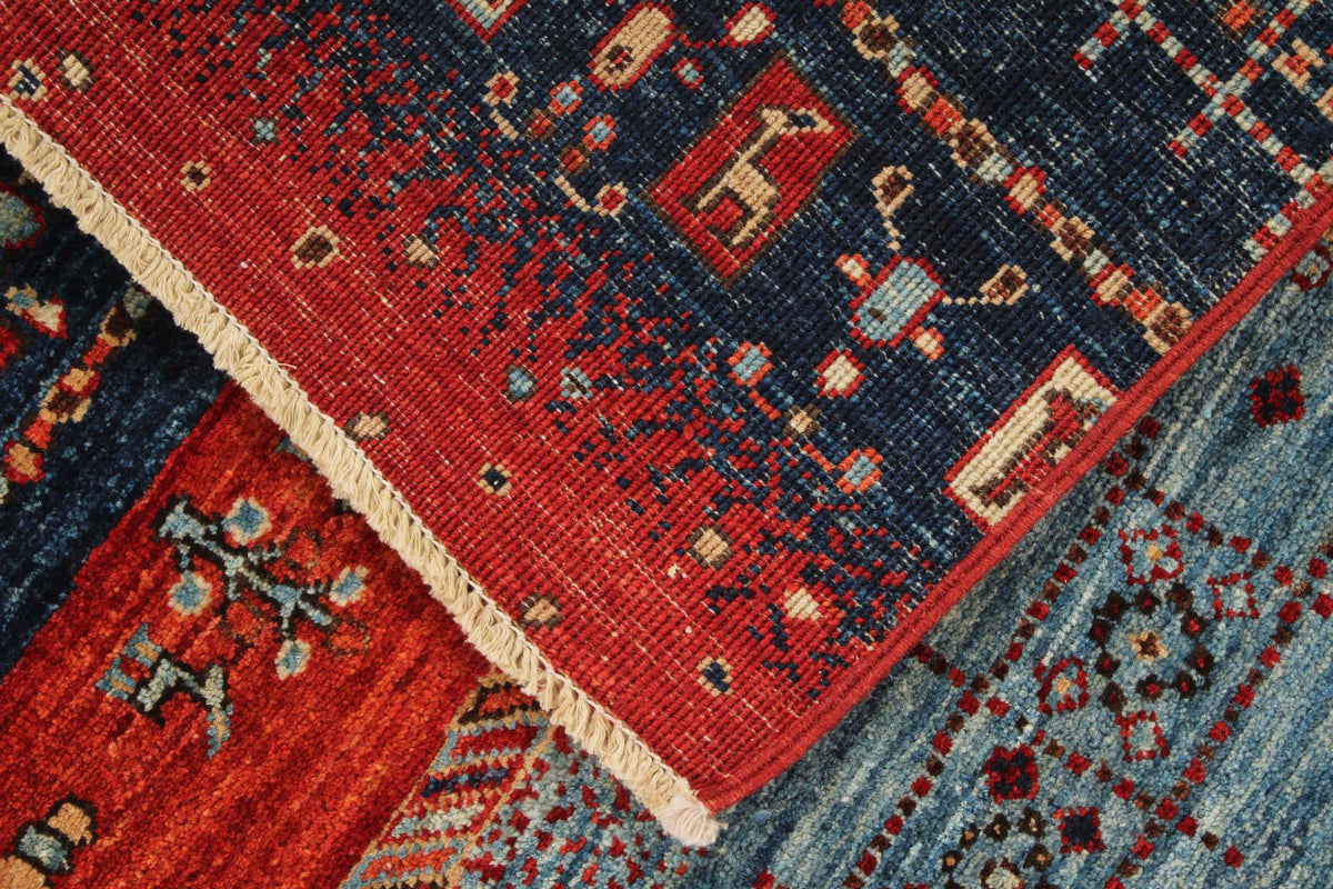 4x6 Multicolor Anatolian Tribal Rug