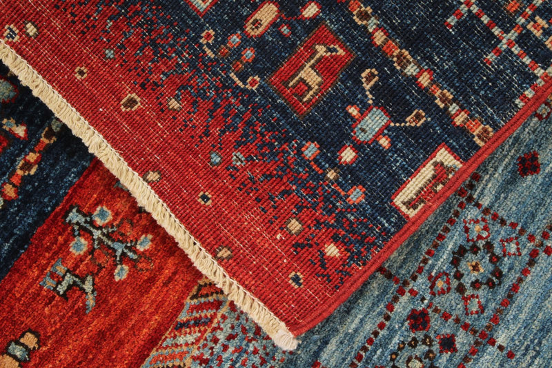 4x6 Multicolor Anatolian Tribal Rug