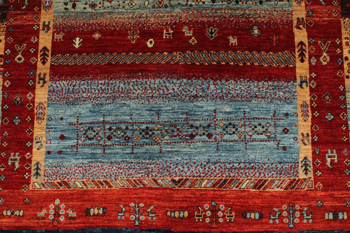 4x6 Multicolor Anatolian Tribal Rug