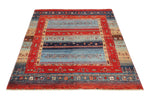 4x6 Multicolor Anatolian Tribal Rug