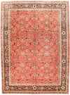 10x14 Red and Navy Traditional Rug