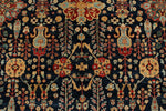 9x12 Navy and Red Anatolian Traditional Rug