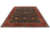 9x12 Navy and Red Anatolian Traditional Rug