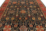 9x12 Navy and Red Anatolian Traditional Rug