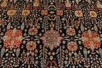 9x12 Navy and Red Anatolian Traditional Rug