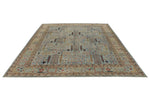 9x12 Light Blue and Light Green Traditional Rug