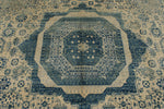 8x12 Ivory and Blue Anatolian Traditional Rug