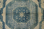 8x12 Ivory and Blue Anatolian Traditional Rug