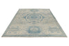 8x12 Ivory and Blue Anatolian Traditional Rug