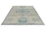 8x12 Ivory and Blue Anatolian Traditional Rug