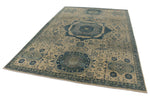 8x12 Ivory and Blue Anatolian Traditional Rug