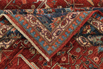 9x12 Red and Navy Anatolian Traditional Rug