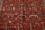 9x12 Red and Navy Anatolian Traditional Rug