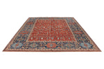 9x12 Red and Navy Anatolian Traditional Rug