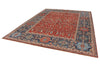 9x12 Red and Navy Anatolian Traditional Rug