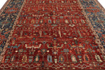 9x12 Red and Navy Anatolian Traditional Rug