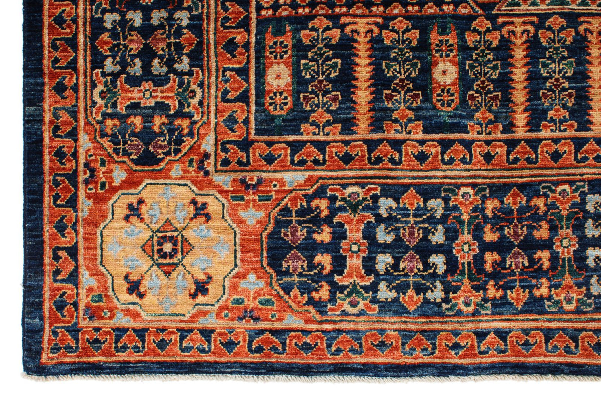 8x10 Red and Navy Anatolian Traditional Rug