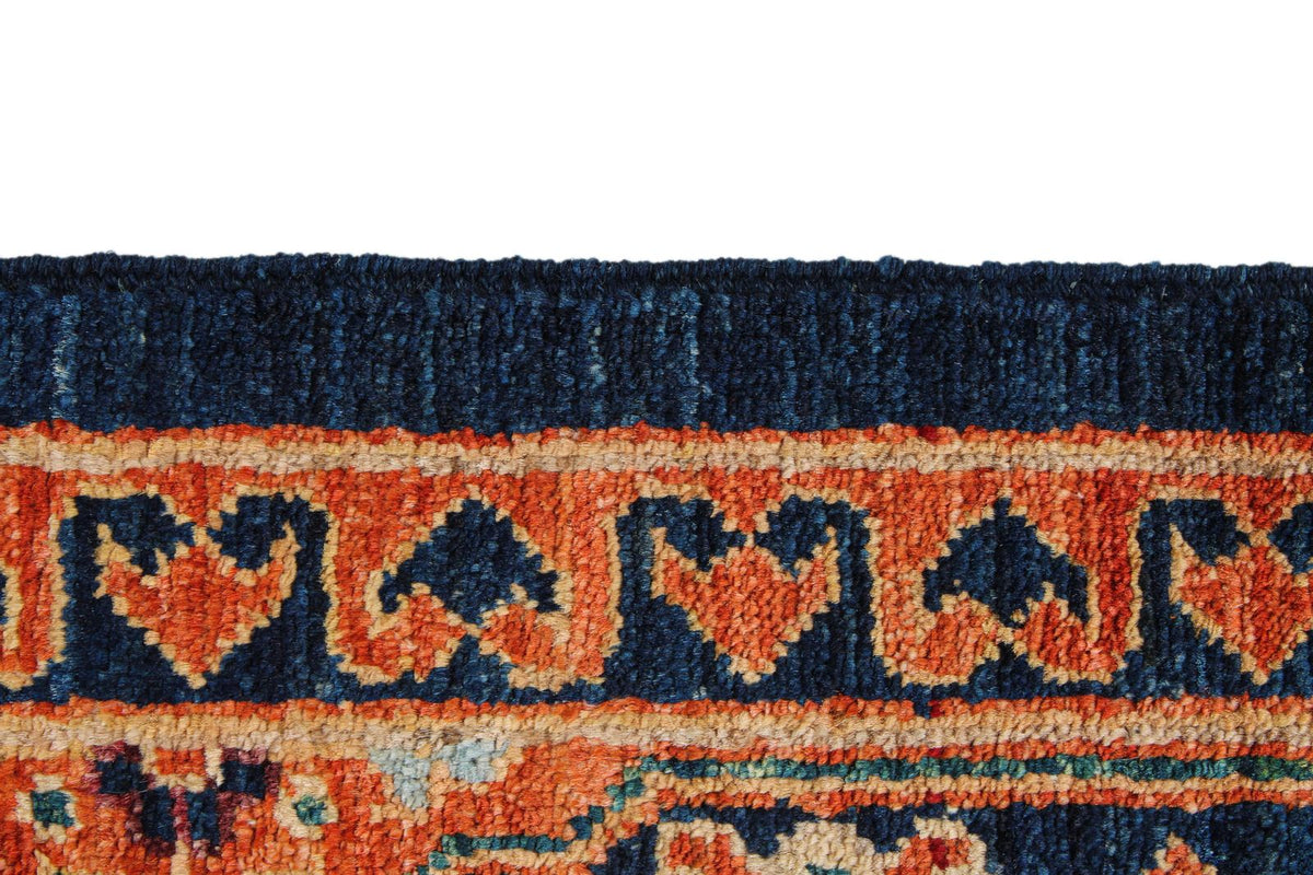 8x10 Red and Navy Anatolian Traditional Rug
