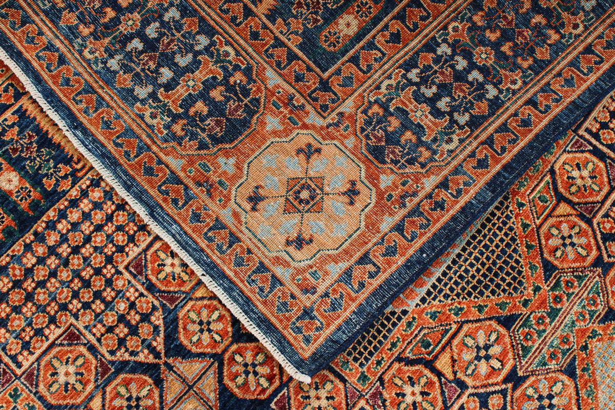 8x10 Red and Navy Anatolian Traditional Rug