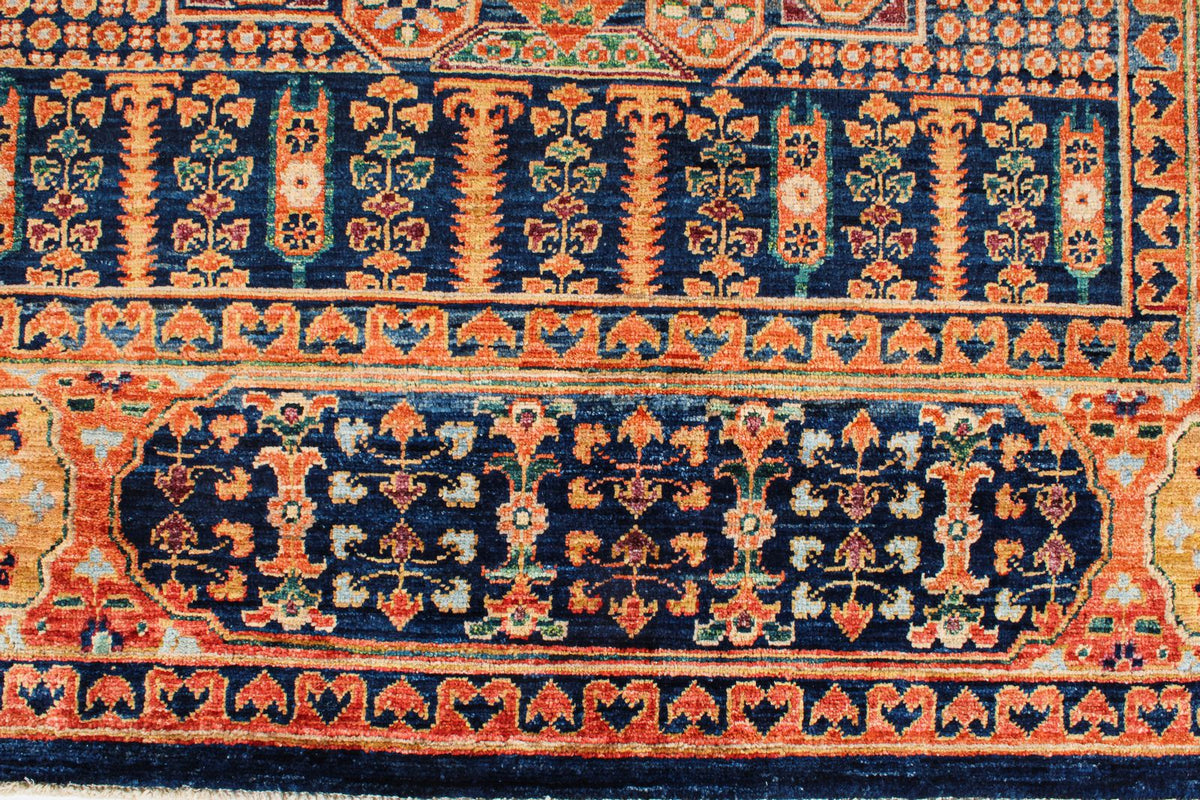 8x10 Red and Navy Anatolian Traditional Rug