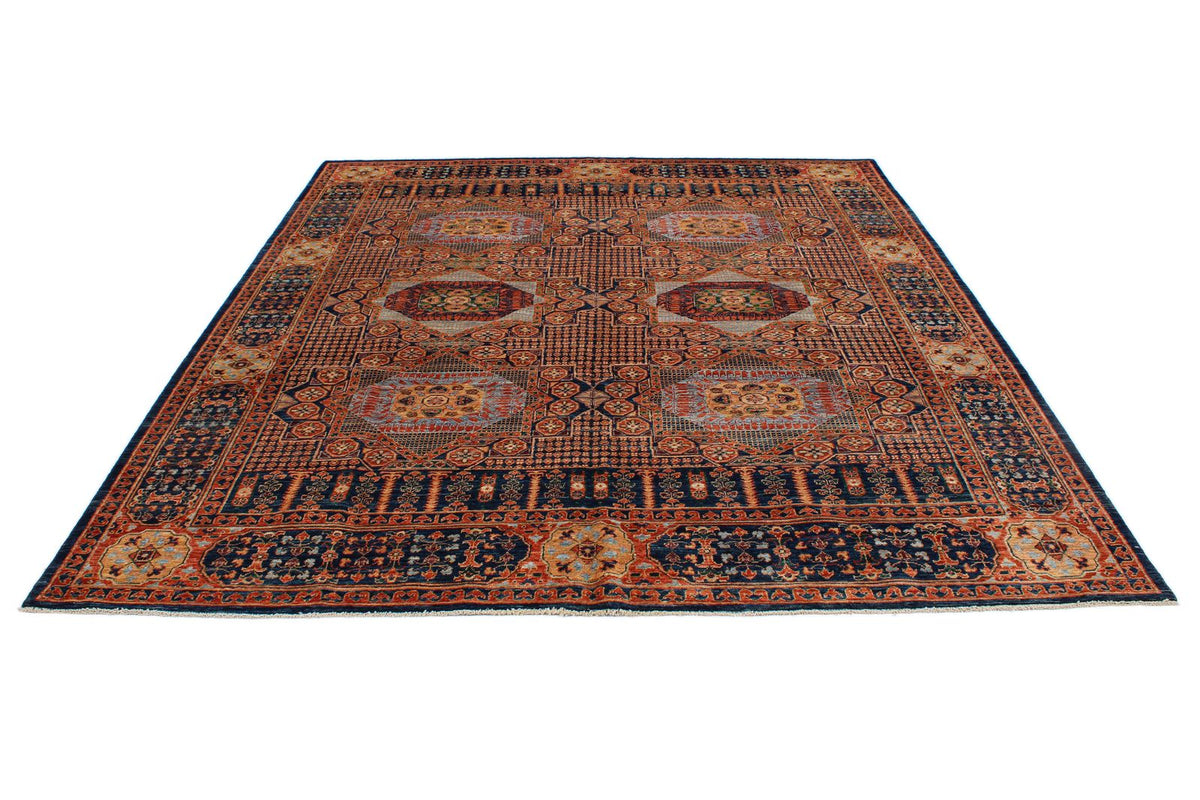 8x10 Red and Navy Anatolian Traditional Rug