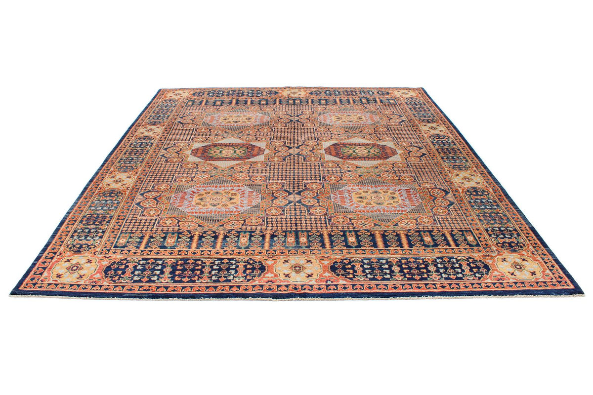 8x10 Red and Navy Anatolian Traditional Rug