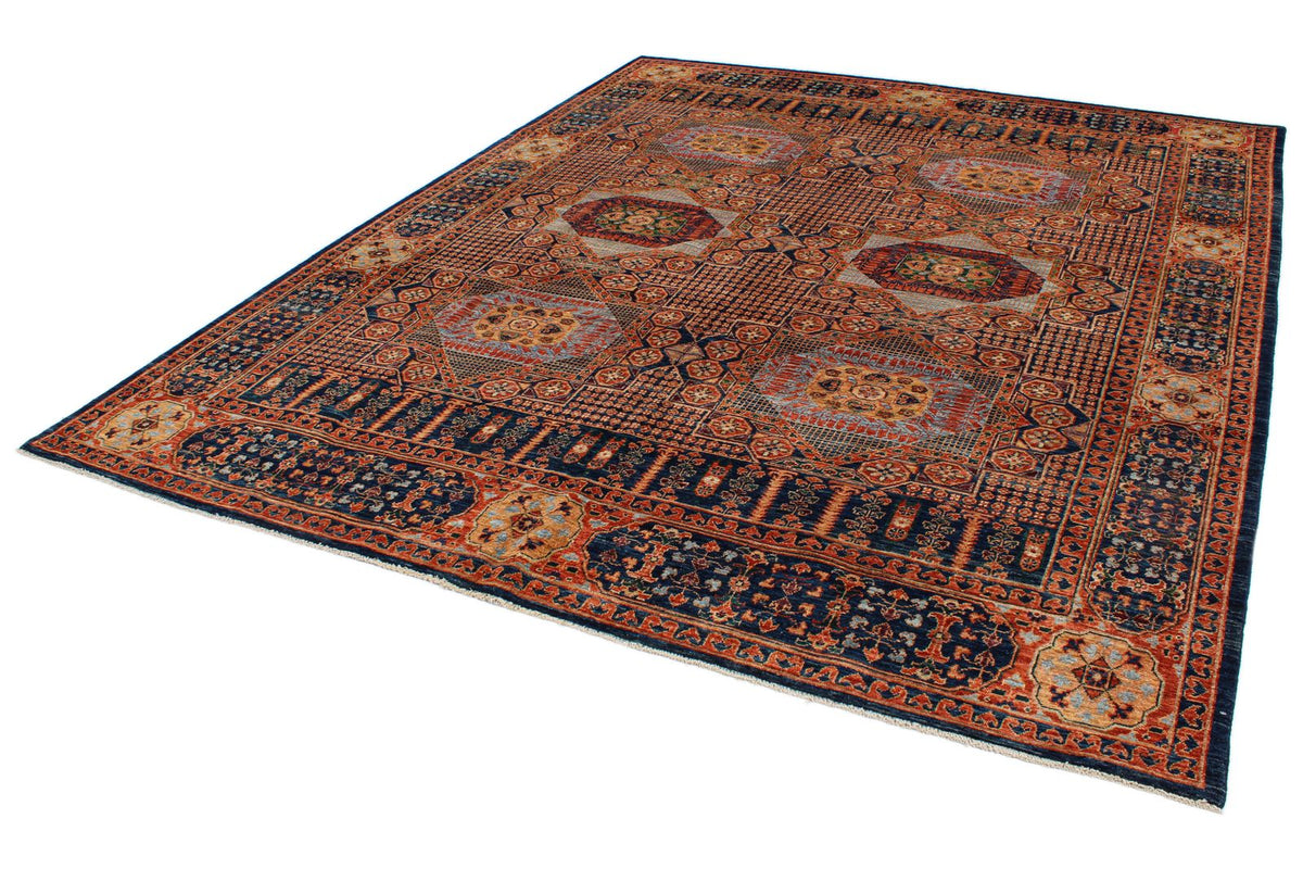 8x10 Red and Navy Anatolian Traditional Rug