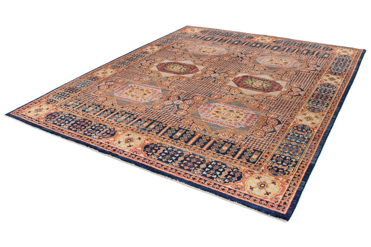 8x10 Red and Navy Anatolian Traditional Rug